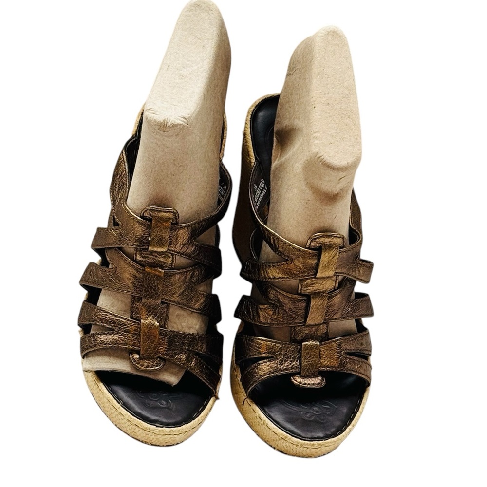 Women's Bronze Strappy Sandals